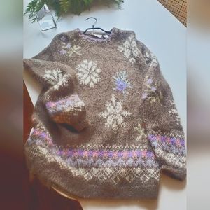 Mohair long knit dress